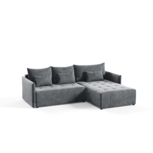 Narożnik BENN L tkanina welurowa przyjemna w dotyku