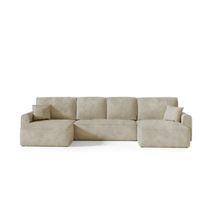 Narożnik LETTOLO U - tkanina BOUCLE abriamo