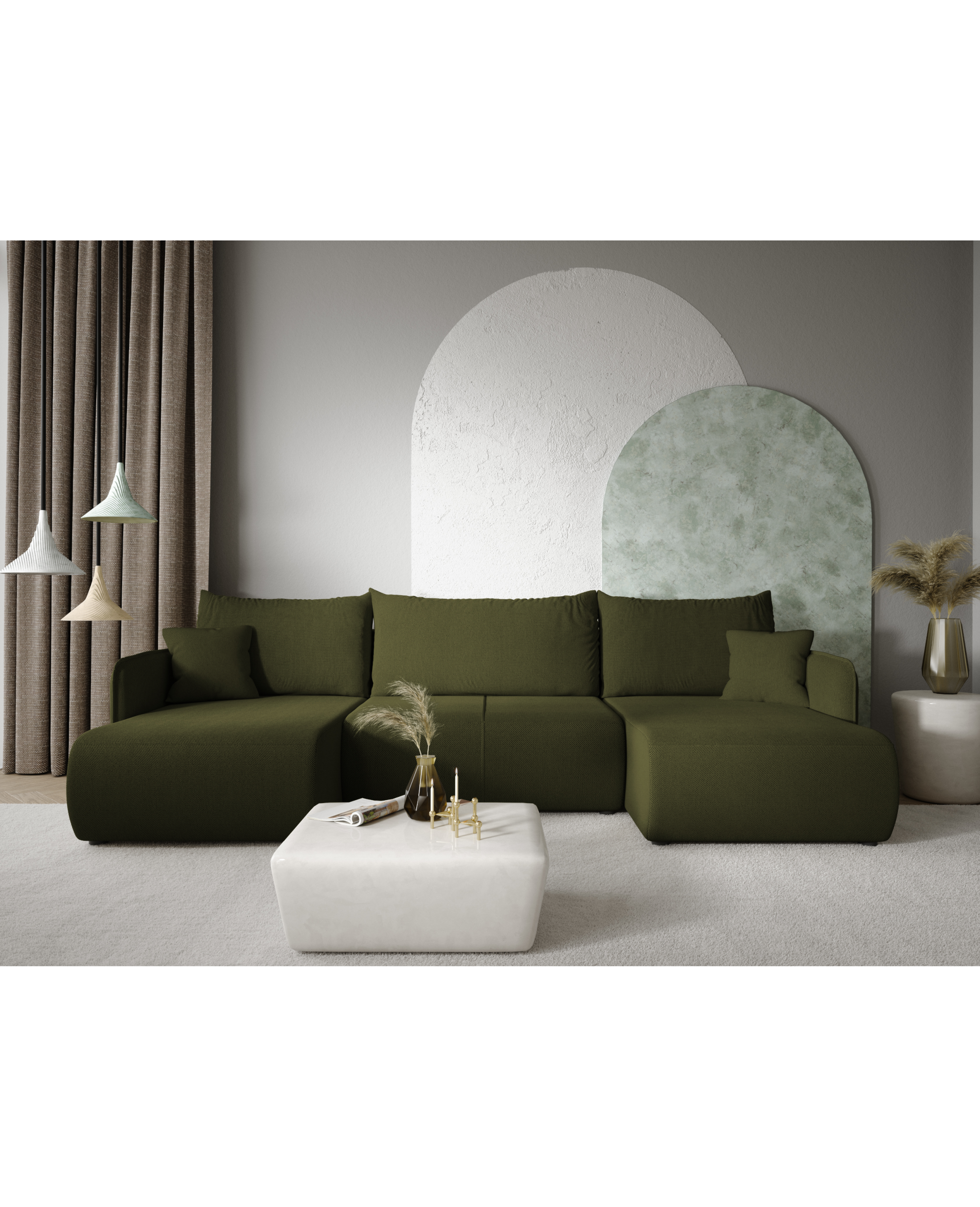Ecksofa FOREST U - Kuriose wasserabweisender Stoff – Bild 2