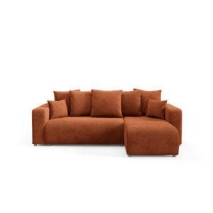 Narożnik EVORA L z pojemnikiem tkanina miękki plusz Onega