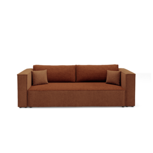 Kanapa KEYMON - rozkładana, pojemnik na pościel, połączenie 2 tkanin