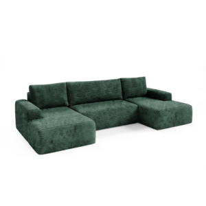 Narożnik SONTII U - wysoki komfort, tkanina gruby sztruks