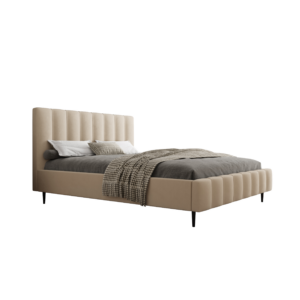 AGNESS Polsterbett - Hochbein-Bettwäschebehälter