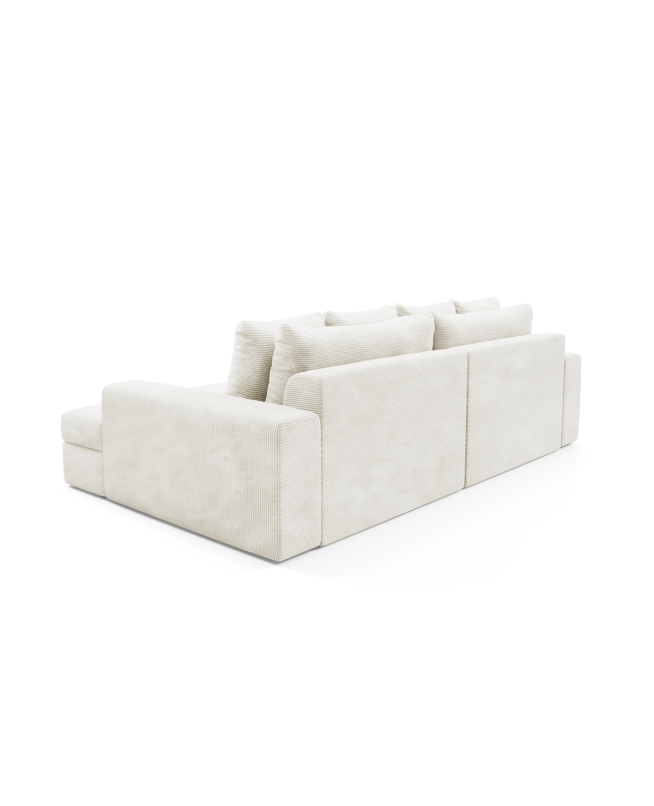 CALDO Sofa - Cordstoff gewellte Federn + Bonell hoher Komfort – Bild 6