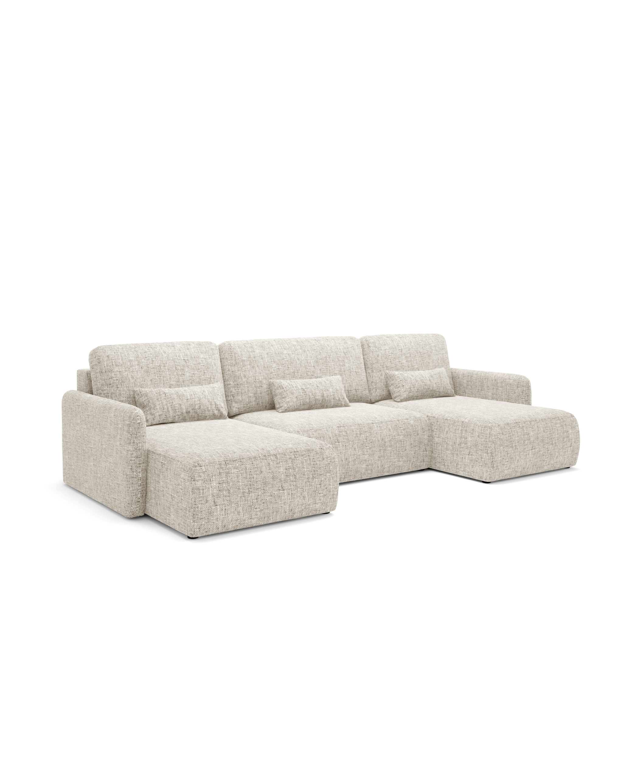 LIVELLO U Ecksofa - klappbar, dreidimensionales Gewebe, Container – Bild 4