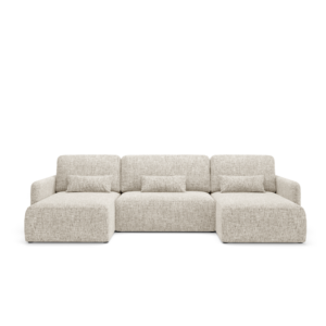 Narożnik LIVELLO U - rozkładany, tkanina trójwymiarowa, pojemnik