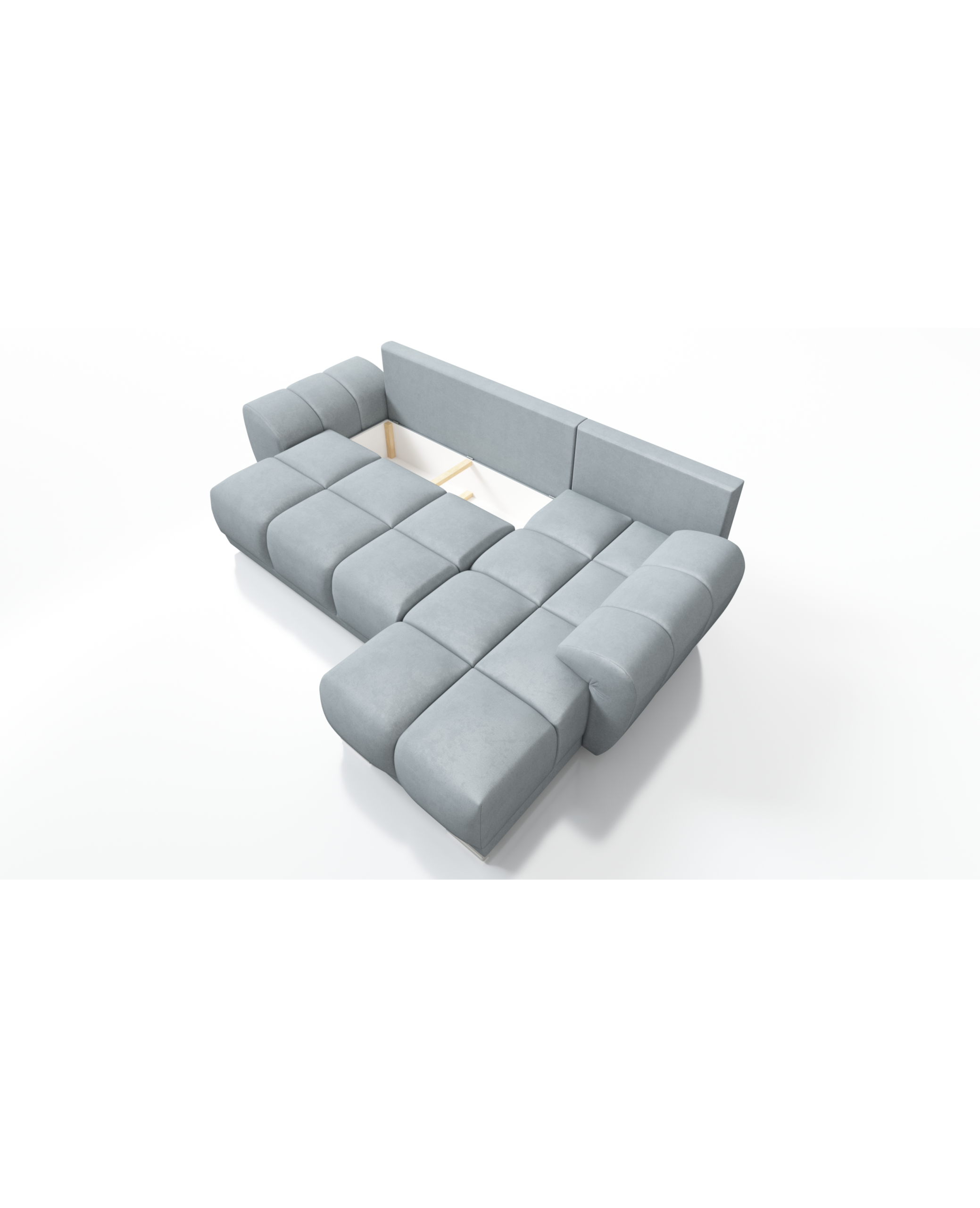 ITALINO L Ecksofa - klappbar, Hybridstoff – Bild 5