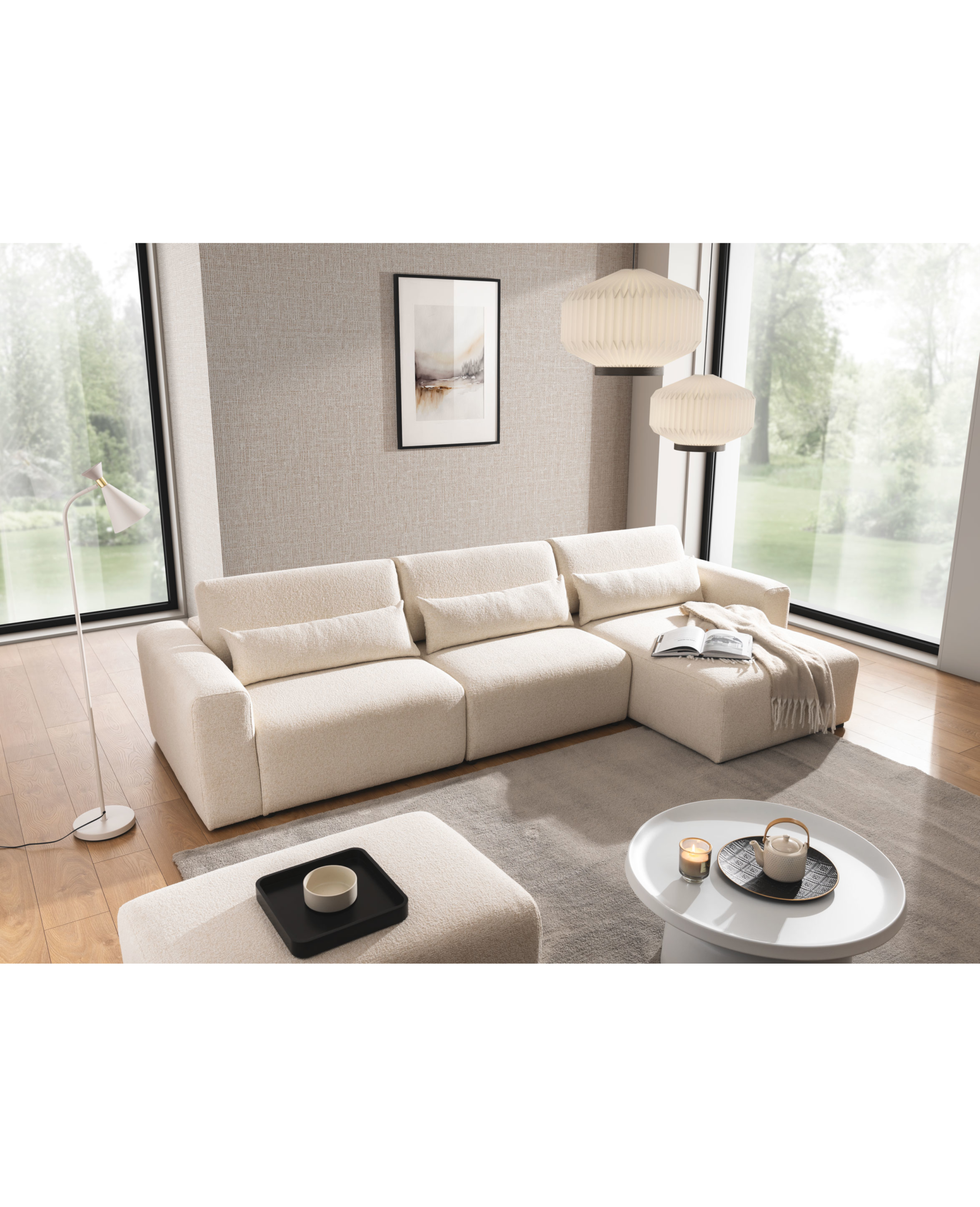 Posejdon XL Ecksofa - modulare Kollektion, bewegliche Kopfstützen – Bild 4
