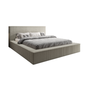 Łóżko tapicerowane SILEN - pojemnik na pościel tkanina sztruks