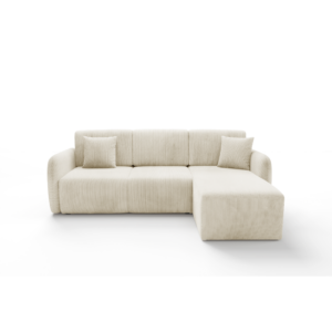 Narożnik MALLOW L - rozkładany, pojemnik, tkanina sztruks