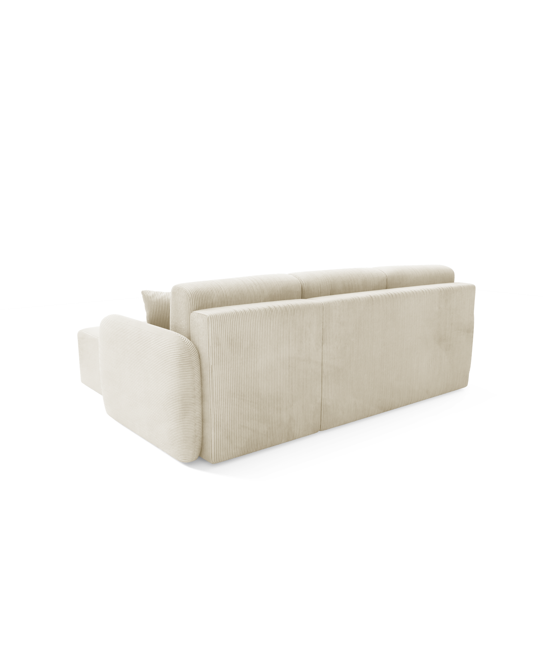 Ecksofa MALLOW L - faltbar, Behälter, Cordstoff – Bild 5