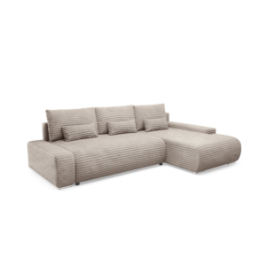 Narożnik ROLLY L z pojemnikiem na pościel tkanina sztruks