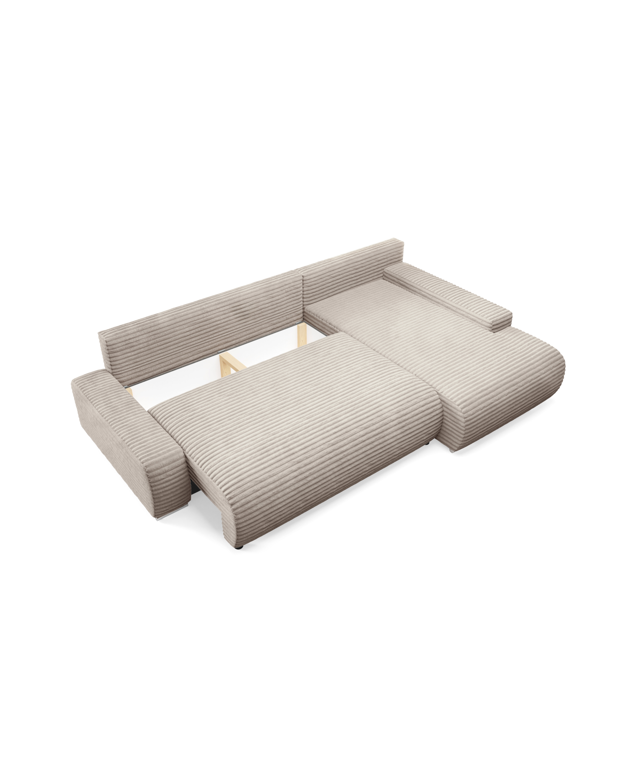 Ecksofa ROLLY L mit Bettkasten, Cordstoff – Bild 6